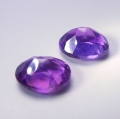 Bild 2 von 3.75 ct Beautiful Pair of oval 9 x 7 mm Amethysts from Bolivia