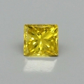 0.11 ct Fine Fancy Yellow 2.7 mm Africa Cardigan / Princess Diamond, SI-1