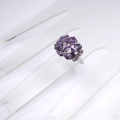 Bild 5 von Eleganter 925 Silber Ring mit Brasilien Amethyst Edelsteinen GR 57 (Ø 18.2 mm)