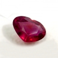 4.84 ct. Very beautiful Pink Red 11.5 x 9.1 mm Heart Facet Mozambique Ruby