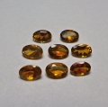 Bild 1 von 3.35 ct. 8 Stück goldgelbe ovale 6 x 4 mm Mosambik Turmaline