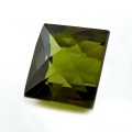 Bild 1 von 1.03 ct Natürlicher Waldgrüner 5.7 x 5.5 mm Mosambik Baguette Turmalin