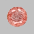 3.51 ct. Reddish pink round 9.6 mm Quarzt