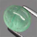 1.49 ct  Toller echter ovaler 8 x 6.5 mm Kolumbien Cabochon Smaragd