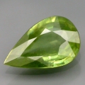 Bild 1 von 1.26 ct.  Gelblich Grüner 10.3 x 6.5 mm Madagaskar Titanit Sphen Tropfen
