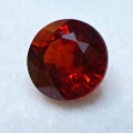 1.85 ct. Red Orange Round 6.6 mm Namibia Spessartite Garnet