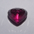 Bild 2 von 4.26 ct . Fine Red violet 8.5 x 7.5 mm Rhodolithe  Garnet Heart