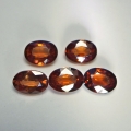 5.33 ct.VS! 5 pieces oval 7 x 5 mm Tansania Imperial Zircons