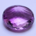 Bild 2 von 70.50 ct ! Gigantischer augenreiner ovaler 27.9 x 22.7mm Bolivien Amethyst im Checkerboard Schliff