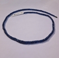 Saphire string 62 ct with circular disks Ø 4.5 - 3.2 mm 40 cm length