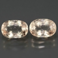 2.92 ct  Bezauberndes Paar unbeh. Pfirsich-Pink Morganit (Pink Smaragd) Edelst.