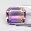 4.97ct. VS! Herrlicher natürl. 11 x 9 mm Bolivien Oktagon Ametrin