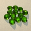 Bild 2 von 3.21 ct. 12 Stück runde natürliche 4 mm Chrom Diopsid Edelsteine