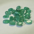 6.55 ct. 25 Stück ovale 5 x 3.5 mm Brasilien Smaragde