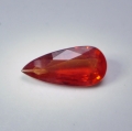 2.24 ct. Orange red 13.2 x 6.2 mm Sapphire Pear