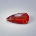 Bild 1 von 2.24 ct. Orange roter 13.2 x 6.2 mm Saphir Tropfen