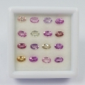 Bild 2 von 5.28 ct  16 Stück Standard erhitzte 5 x 3 mm Multi Color Tansania Saphire