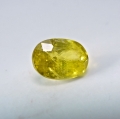 Bild 1 von 1.11 ct.  Feiner ovaler gelblich grüner 7.2 x 5 mm Titanit Sphen