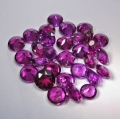 Bild 2 von 7.25 ct. 30 pieces noble Pink- Violet 3.5 mm Rhodolite Garnet Gems. Ravashing color!