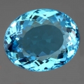 Bild 1 von 27 ct VVS! Großer ovaler 20 x 16 mm Brasilien Swiss Blue Topas