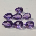 13.08 ct. 7 pieces fine 10 x 7 mm Bolivia Amethyst Pears