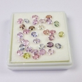 Bild 2 von 7.11 ct. 32 Stück feine ovale 4 x 3 mm Multi Color Sri Lanka Saphire