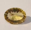 22.16 ct. Augenreiner ovaler 22.5 x 16.9 mm Brasilien Citrin