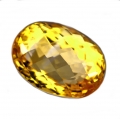 17.19 ct. Augenreiner ovaler 18 x 13 mm Brasilien Citrin