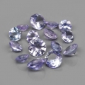 5.00 ct 15 pieces fine round natural 3.6 to 5.1 mm Tansanite Gemstones