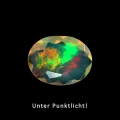 1.21 ct. Amazing faceted oval 10 x 7.7mm Multi-Color Ethiopia Opal