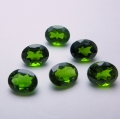 2.40 ct. 6 pieces oval natural 5 x 4 mm Chrome Diopside Gems