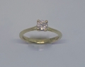 Bild 1 von Schöner 585 Gelb-Goldring mit Brillant 0.38 ct