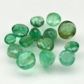 2.03 ct. 14 pieces round natural 2.2 - 3.8 mm Colombia Emeralds