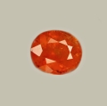 Bild 1 von 3.76 ct. Orange-roter ovaler 8.9 x 7.8 mm Spessartin Granat