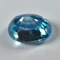 Bild 2 von 2.89 ct  VVS! Ovaler blauer 7.9 x 6.9 mm Kambodscha Zirkon Edelstein