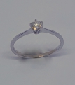 585 Weißgoldring mit Brillant 0.27 ct