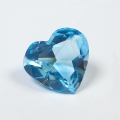 9.75 ct. Fine 15.1 x 14.1 mm Swiss Blue Topaz Heart