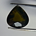 Bild 1 von 2.90 ct VS! Schöner  gelbgrüner Tropfen 10.2 x 9.9 mm Mosambik Turmalin
