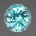6.63 ct. Hübscher natürl. runder 11.0 mm  Sky Blue Topas aus Brasilien