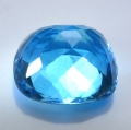 Bild 2 von 20.67 ct. VVS ! Schöner 17 x 15 mm Cushion Sky Blue Topas. Tolle Farbe!