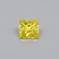 0.10 ct. Excellent 2.5 mm Fancy Yellow Princess Cut Diamond, SI-1