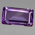 29.3 ct  VVS! Klasse unbeh. 25 x 14 mm Oktagon Uruguay Amethyst