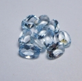 Bild 3 von 3.95 ct. 10 piece eye clean oval 6 x 4 Santa Maria Aquamarine Gemstones