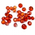 Bild 2 von 5.94 ct. VS / VVS! 30 pieces round 3.2 mm Top Orange Red Songea Sapphire Gems