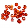 Bild 2 von 5.94 ct. VS / VVS ! 30 Stück runde 3.2 mm Top Orange Rote Songea Saphire