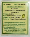 1.40 ct. Oval 7.6 x 6 mm Mali Grossular / Andratite Garnet with Certificate