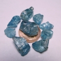 Bild 2 von 52.4 ct. 9 natürliche blaue  Kambodscha Roh Zirkone