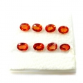 1.82 ct. 8 pcs beautiful oval Top Orange 4 x 3 mm Tanzania Sapphire Gems