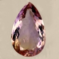 28.1 ct. Augenreiner 27 x 17 mm Brasilien Ametrin-Tropfen