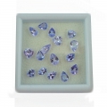  5.11 ct. 16 pieces natural. Pear & Trillant Facet Tanzanite Gemstones